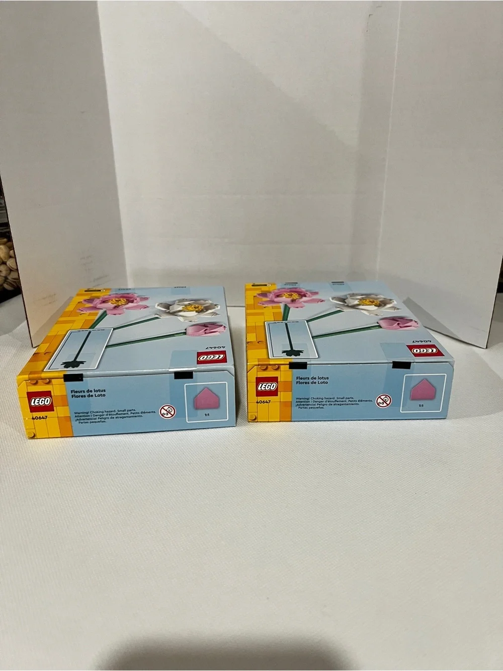 LEGO Lot Of Two Lotus Flowers Building Set Ages 8+ Building Floral Toy #40647